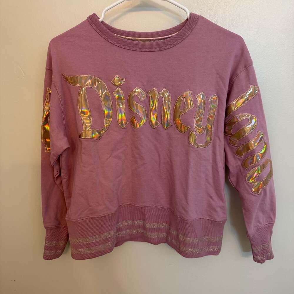 Walt Disney World 50th Anniversary EARidescent Pink Pullover Sweatshirt XS